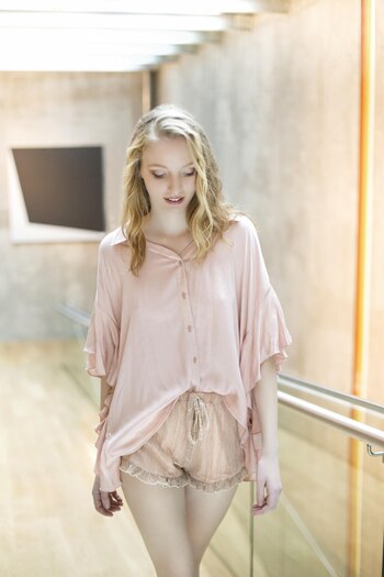 Blusa de algodón con vuelo