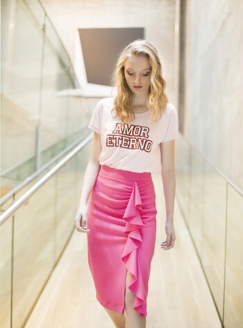 Remera de algodón con estampa