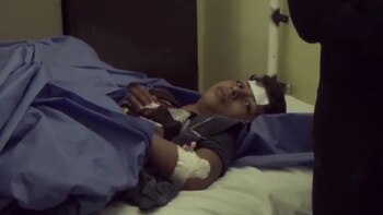 Uno de los niños que