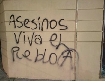 Una de las pintadas registradas