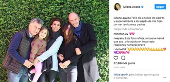 El posteo de Juliana Awada