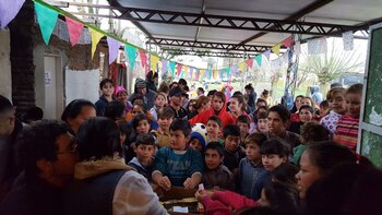 En muchos eventos solidarios, la