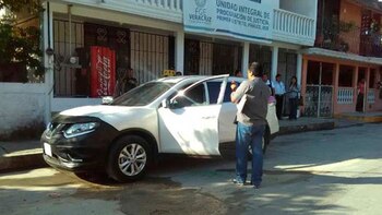 La camioneta que conducía la