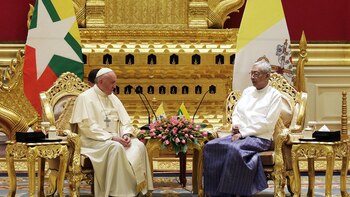 El papa Francisco junto al