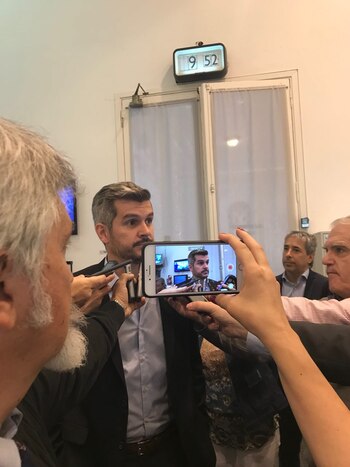 Marcos Peña, este martes, en