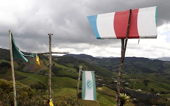 Las banderas del equipo se