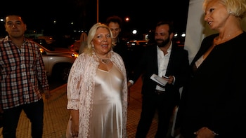 Elisa Carrió antes de ingresar