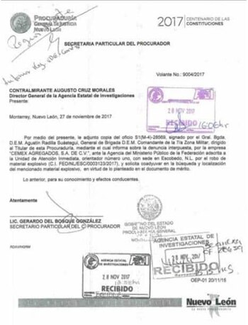 La denuncia presentada por la