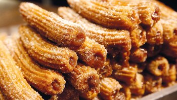 Churros rellenos con dulce de