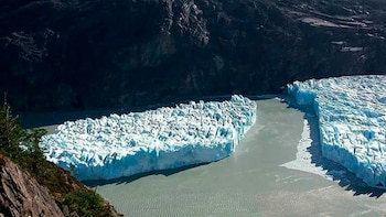 El desprendimiento del glaciar Grey