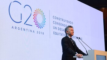 Macri, durante la presentación del