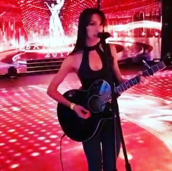 Ensayando en la pista del