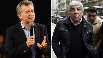 Mauricio Macri y Hugo Moyano