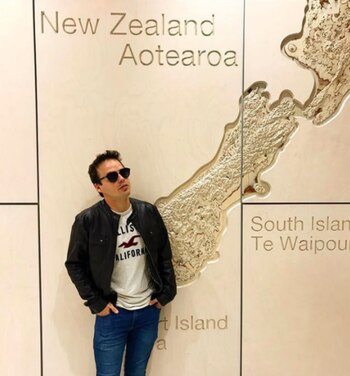 Benjamín Rojas y su mujer