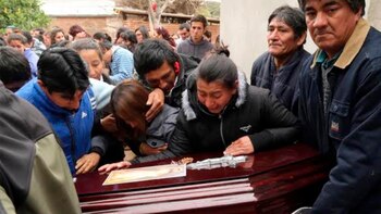 2016: escena del velatorio de “Marito” en Quimilí.