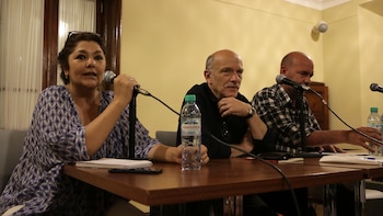 La moderadora Silvina Tamous y