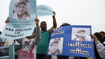 Familiares de Luis Carlos Nolasco