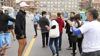 El encuentro entre los competidores