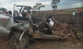 El femicida habría intentado suicidarse en la ruta 16 al chocar de frente con un camión. Murió después de cinco días