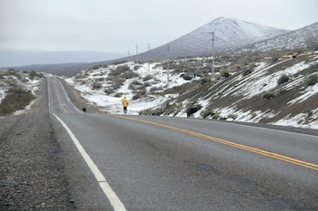 Llegando a Las Lajas, Neuquén.