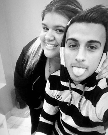 Morena Rial junto a Enrique