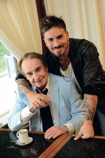Fede Bal y su papá.