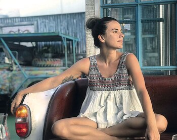 Gimena en uno de los