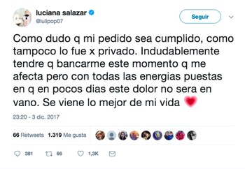 La modelo hizo un fuerte