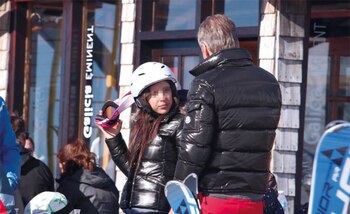 Martín Redrado y su hija