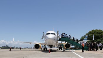 Un avión de Flybondi en