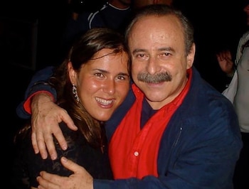 Malena junto a su papá,