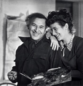 Marc Chagall y su esposa