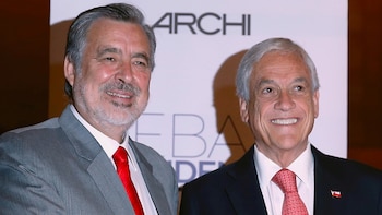 Alejandro Guillier y Sebastián Piñera