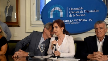 Agustín Rossi habla con Cristina