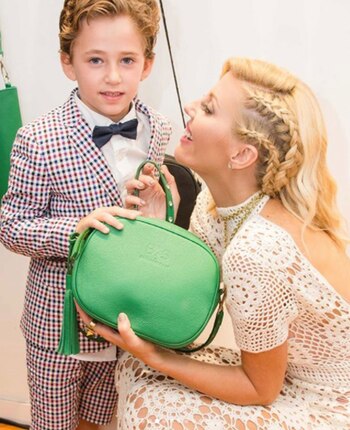 Junto a su sobrino Oliver,