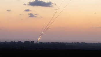 Cohetes lanzados desde el norte
