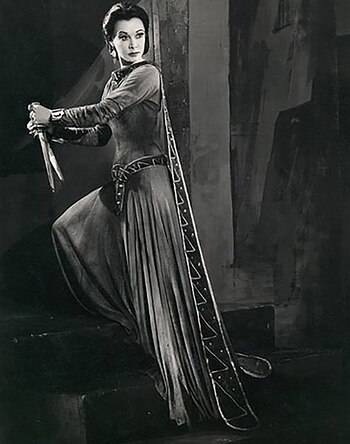 Vivian Leigh, caracterizada como Lady