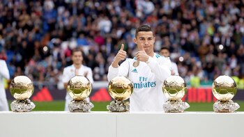 Cristiano Ronaldo, ganador de cinco