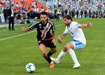 Ignacio Scocco, otros jugador destacado en “El Milonario” (Télam)