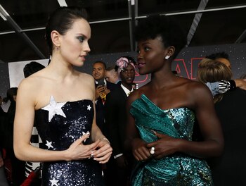 Daisy Ridley y Lupita Nyong’o
