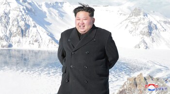 Kim Jong-un en el Monte Paektu
