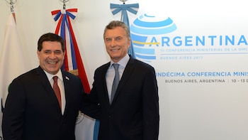 El presidente Mauricio Macri junto