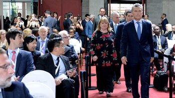 El presidente Mauricio Macri al