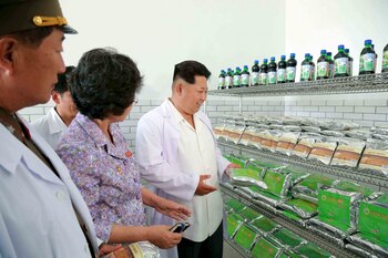 Kim Jong-un, en su visita