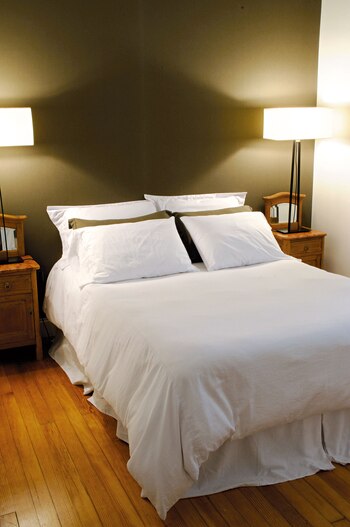 Pared del dormitorio principal con