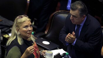 Elisa Carrió y Mario Negri