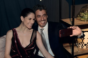 Paloma Herrera –directora del Ballet Estable del Teatro Colón– con su novio, el empresario Francisco Masiá