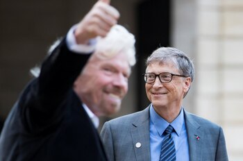 Bill Gates y Sir Richard Branson (Reuters)