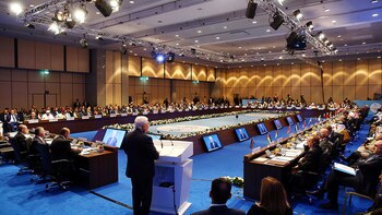 El presidente palestino Mahmoud Abbas