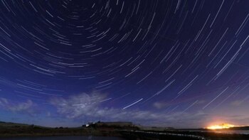 Una lluvia de meteoritos
